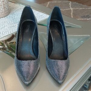 Michael Kors Textured Gray Heels 3.3 Inches high. Brand New Without Tags